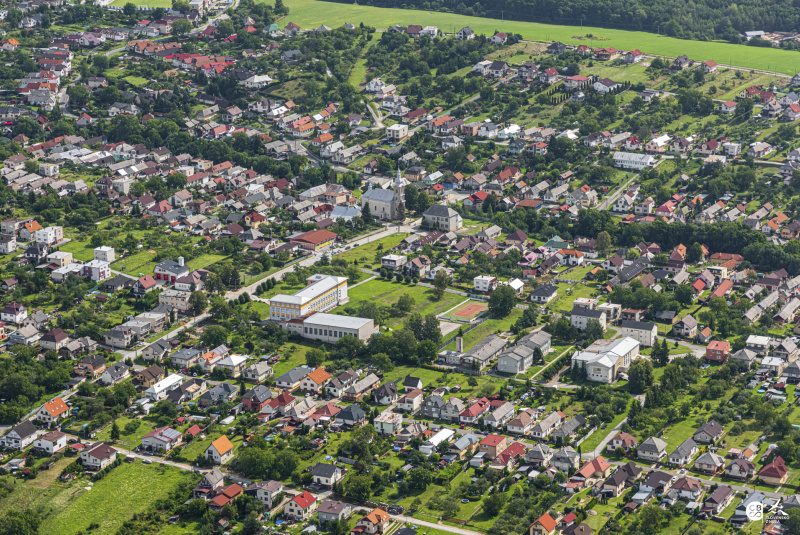 Poproc_letecky zaber_centrum Poproč Poproč